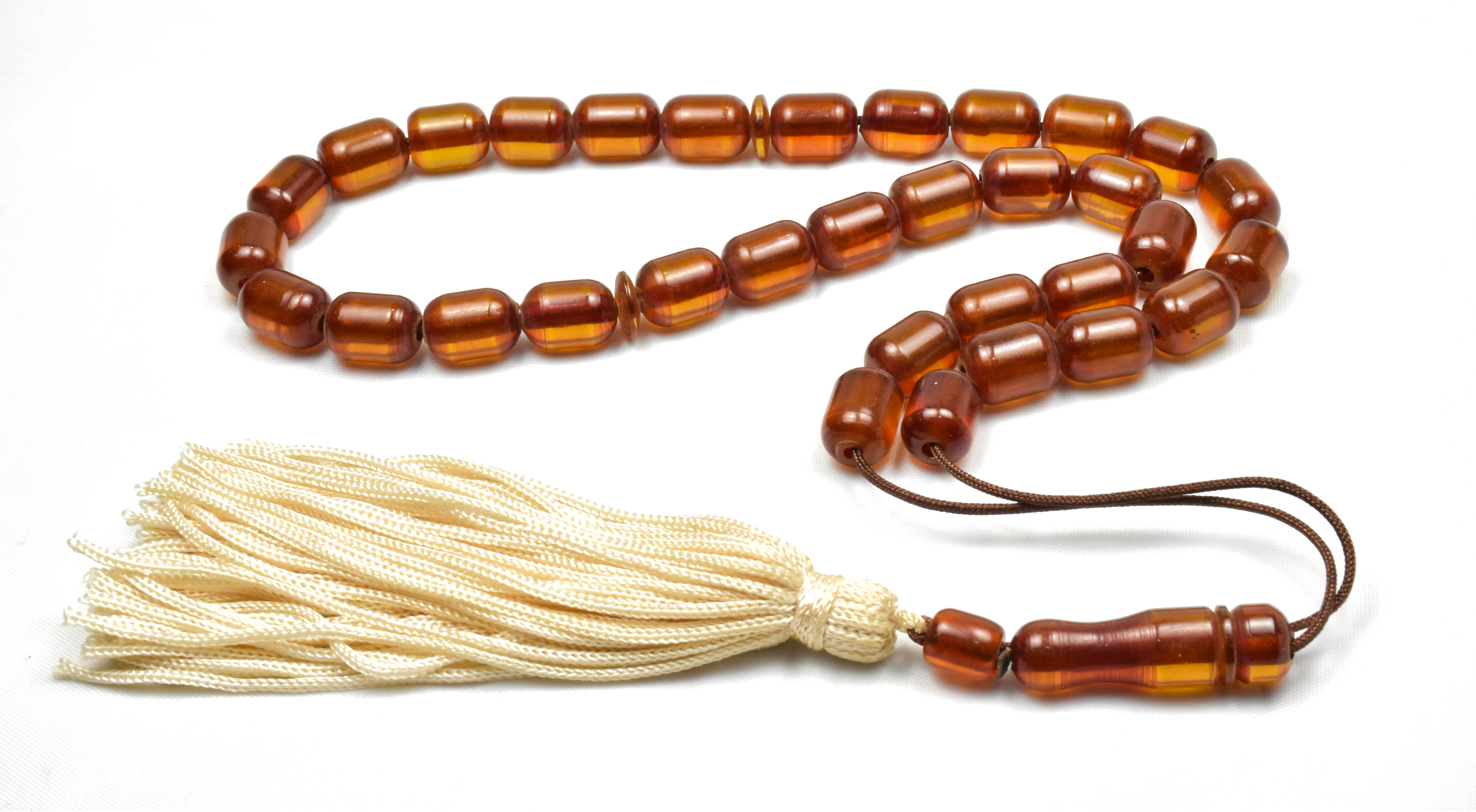 Worrybead Pressed Baltic Amber 